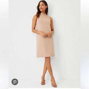 Ann Taylor Movk Neck Shift Dress